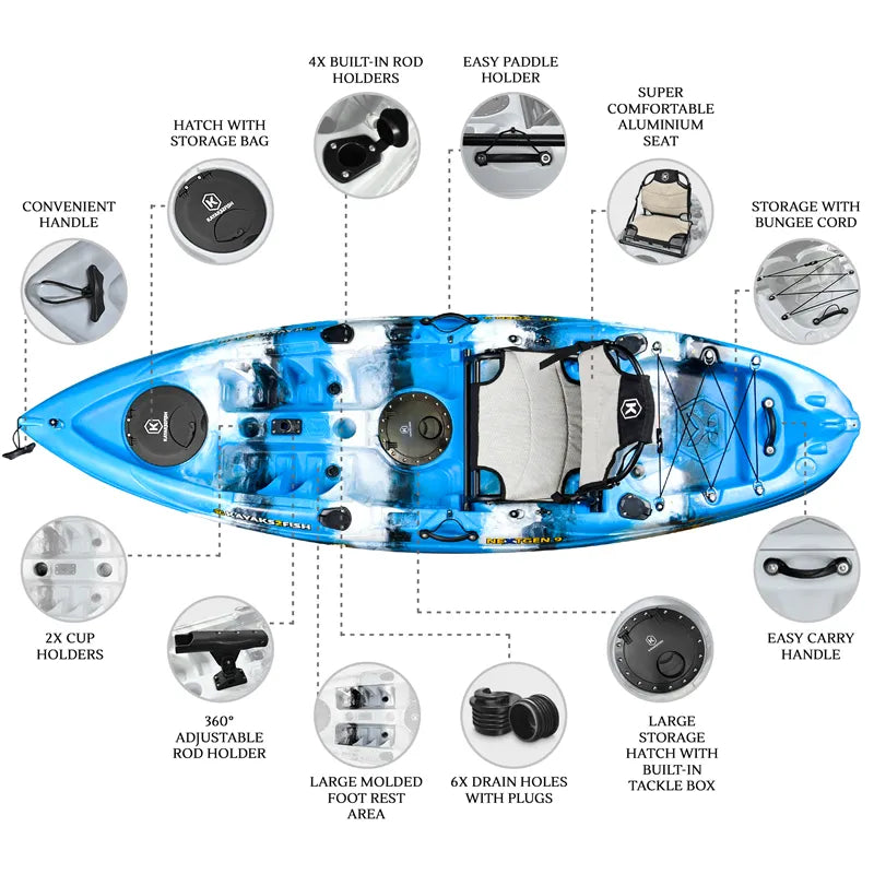 NEXTGEN 9 Fishing Kayak Package