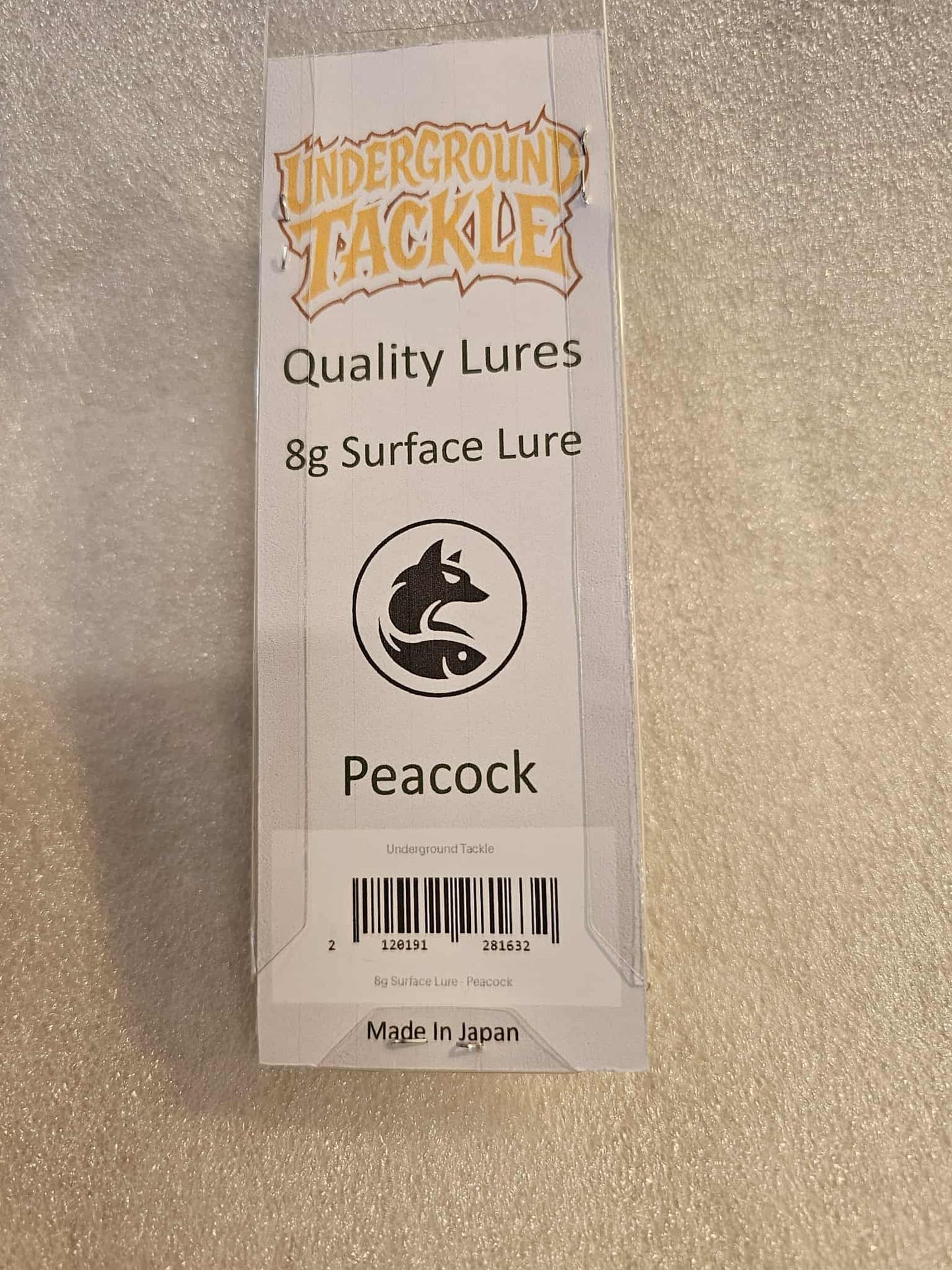 Underground Tackle Peacock Surface Lure – Floating Minnow 85 mm