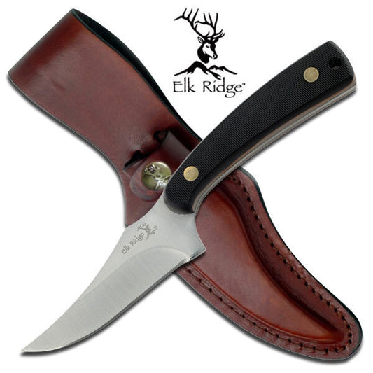 Elk Ridge Persian Tactical Fixed Blade Knife - 6.75 Inches Overall Black