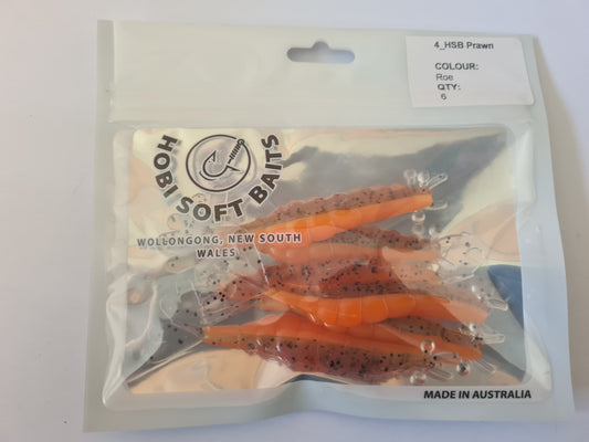 Hobi Soft Baits, Prawn in Rowe 4 inch