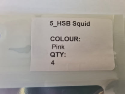 Hobi Soft Baits Squid 5inch Pink