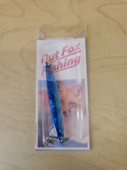 Out Fox Metal Red Head Lure Blue