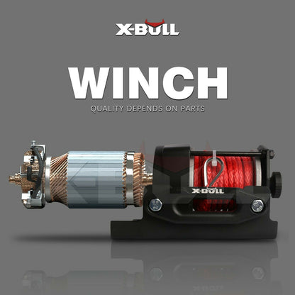 2 X-BULL 12V Electric Winch Boat 3000LBS Synthetic Rope