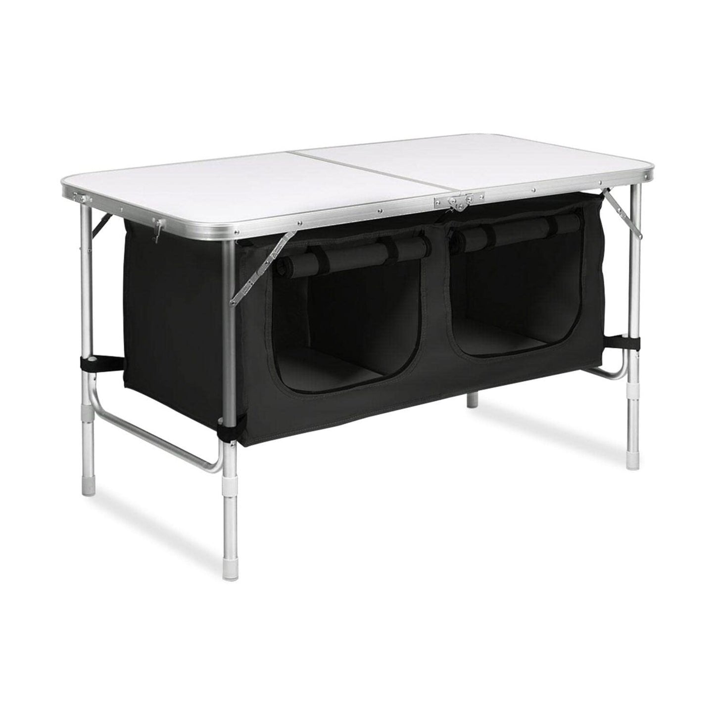 KILIROO Camping Table 120cm Silver (With Black Storage Bag)