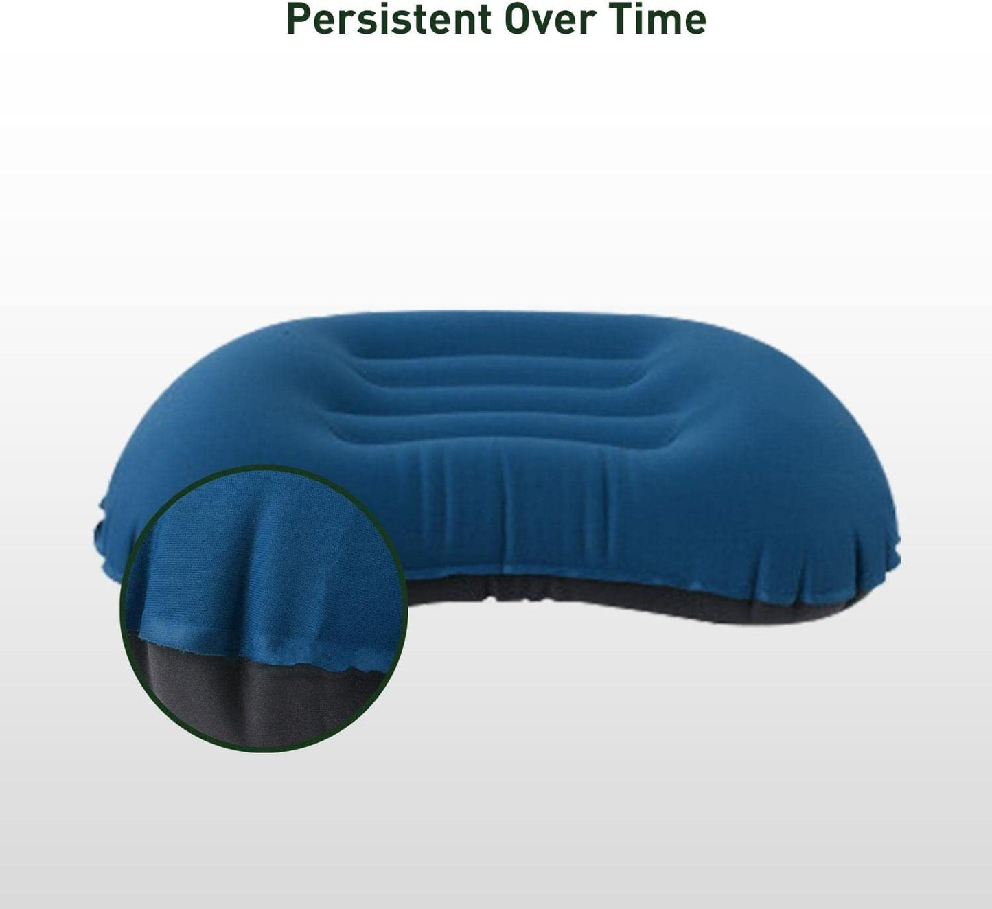 KILIROO Inflatable Camping Travel Pillow - Dark Blue