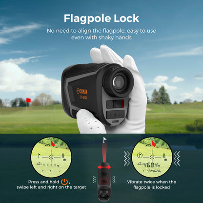 CIGMAN Golf Range Finder 800 Yards Laser Golf Rangefinder with Slope
 CT-800Y