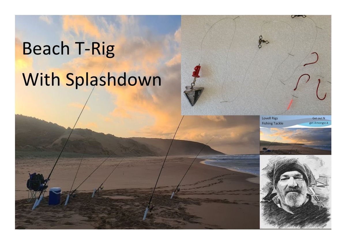 Beach T Rig with Splash Down Clip