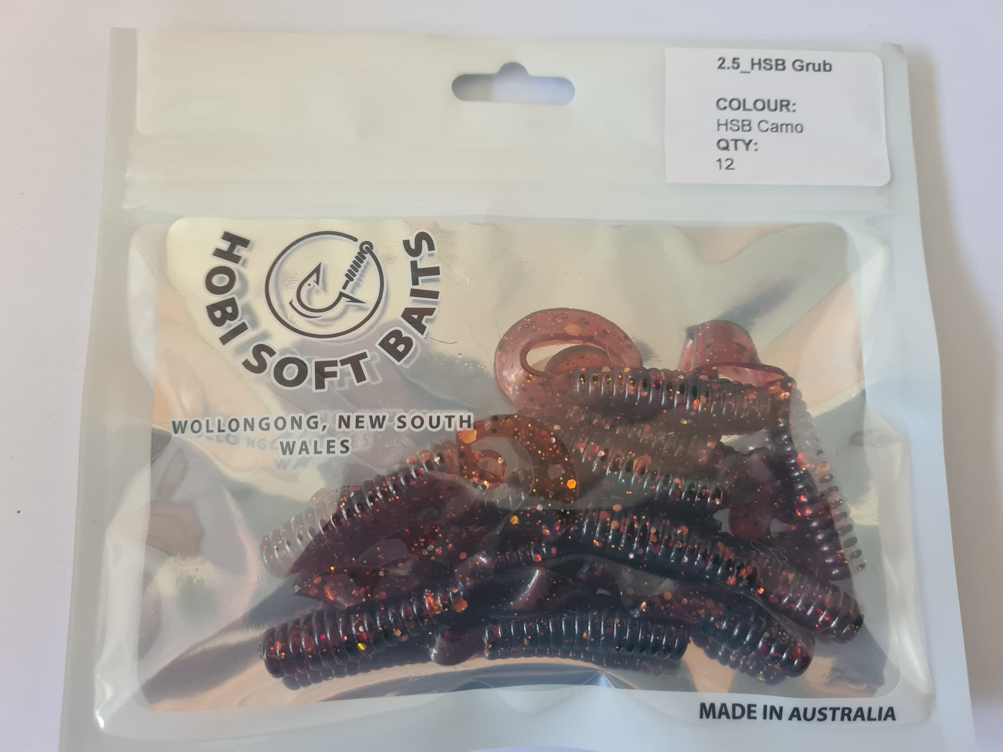 Hobi Soft Baits Grub 2.5 Cammo